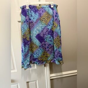 Notations Vibrant Floral Skirt